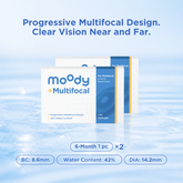 moodyPlus Multifocal 6-Monthly · 1 pc, 2pack