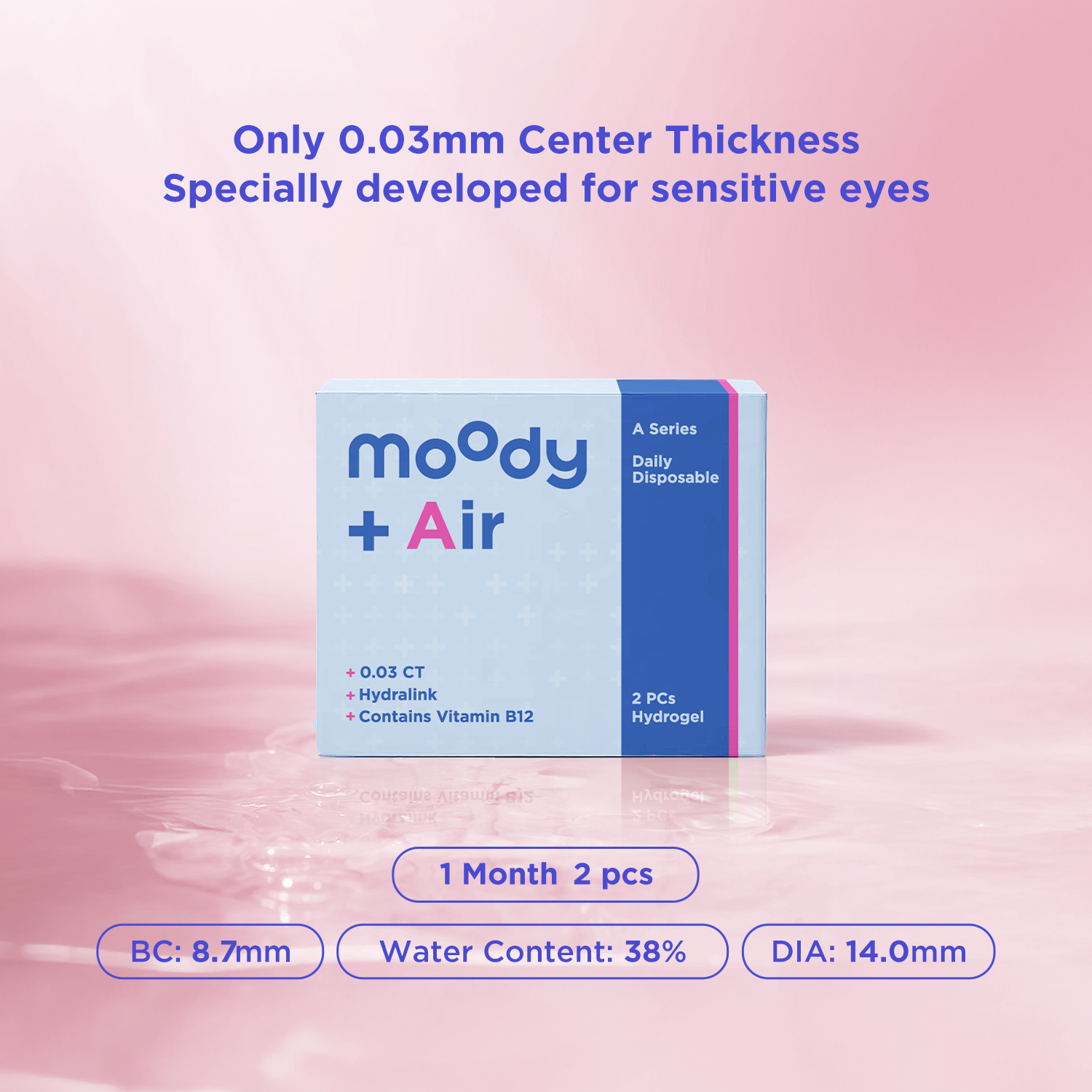 moodyPlus A 2 pcs Daily Contacts-Moodyplus